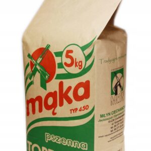 Mąka pszenna tortowa typ 450 – 5 kg Młyn Ciechanowiec